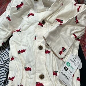 6-9 baby carters shirt and pants set (NWT)